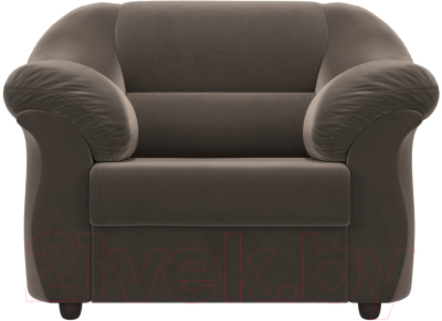 Кресло мягкое Лига Диванов Карнелла / 109606 (велюр коричневый)