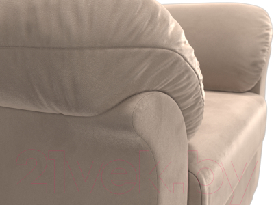 Кресло мягкое Лига Диванов Карнелла / 109609 (велюр бежевый)