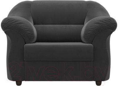 Кресло мягкое Лига Диванов Карнелла / 109610 (велюр серый)
