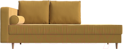 Тахта Лига Диванов Прайм левый / 110144L (микровельвет желтый)