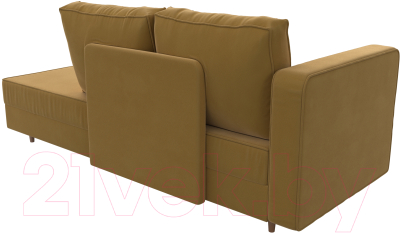 Тахта Лига Диванов Прайм левый / 110144L (микровельвет желтый)