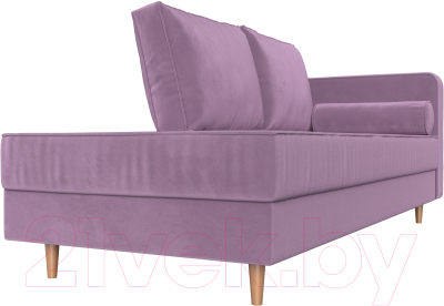 Тахта Лига Диванов Прайм правый / 110146 (микровельвет сиреневый)
