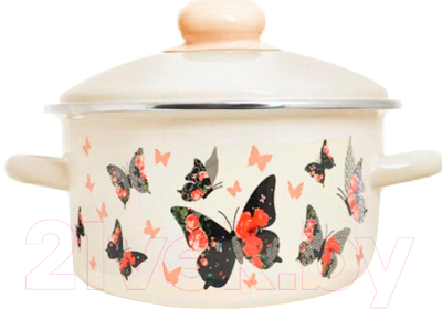 Кастрюля ЭСТЕТ Бабочки / ЭТ-75160/4 - фото