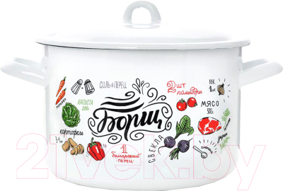 Кастрюля ЭСТЕТ Борщ / ЭТ-72619 - фото