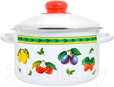 Кастрюля ЭСТЕТ Фруктовое ассорти / ЭТ-75329/3 - фото