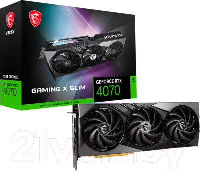 Видеокарта MSI GeForce RTX 4070 Gaming X Slim 12G