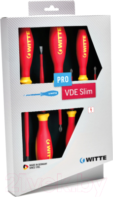Набор отверток Witte Диэлектрических Pro VDE Slim / 670080216 - фото