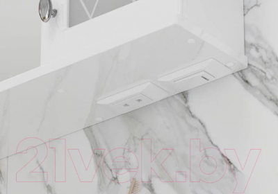 Шкаф с зеркалом для ванной Volna Milena 55 L (белый)