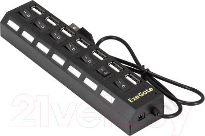USB-хаб ExeGate DUB-72SW / EX293978RUS