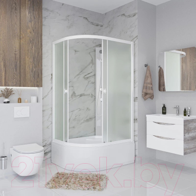 Душевая кабина Niagara Promo P100/80/40R/MT/BK 100x80x195