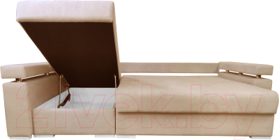 Диван угловой Bobrovmebel Мадрид левый (микровелюр симпл 42 бежевый)