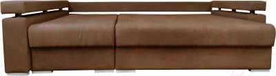 Диван угловой Bobrovmebel Мадрид левый (микровелюр симпл 45 коричневый)