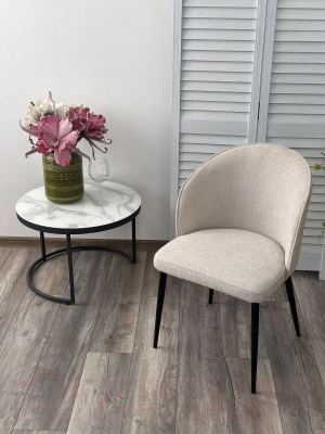 Стул M-City Gloria / 614M05358 (White Chacha-140/черный)