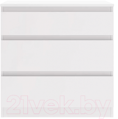 Комод Stolline Морвик 3 ящика 70x72 (белый)