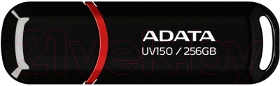 USB flash накопитель A-data DashDrive UV150 256GB (AUV150-256G-RBK) - фото