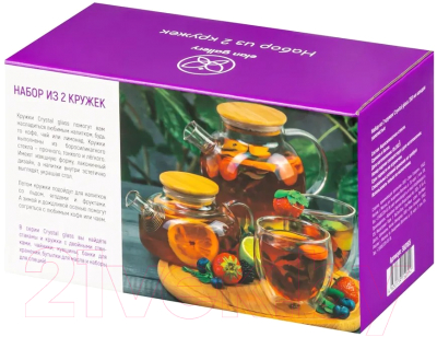 Набор кружек Elan Gallery Crystal Glass / 360163