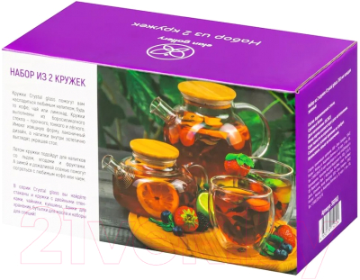 Набор кружек Elan Gallery Crystal Glass / 360165