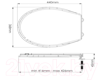 Сиденье для унитаза AV Engineering AVE129717