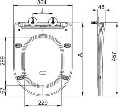 Сиденье для унитаза AV Engineering Comfort X2 AVWHR203X2C
