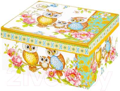 Чашка с блюдцем Elan Gallery Совушки / 420254