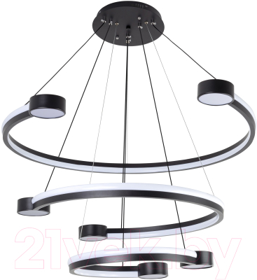 Потолочный светильник LED4U L7100-3 BK - фото