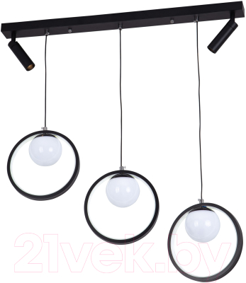 Потолочный светильник LED4U L7103-5 BK - фото