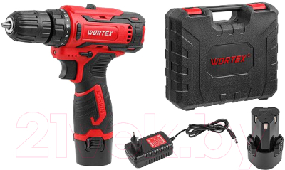 Аккумуляторная дрель-шуруповерт Wortex BD 1220 Li (1329356) - фото