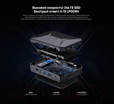Неттоп Chuwi HeroBox (N100/8GB/256GB/Win11Pro)