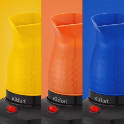 Турка электрическая Kitfort KT-7130-1 (черный/желтый)