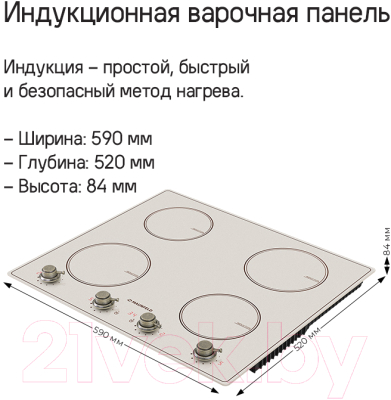 Индукционная варочная панель Maunfeld CVI594MBGBR