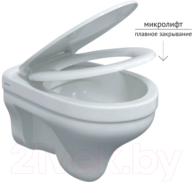 Унитаз подвесной с инсталляцией Berges Atom Line 043314