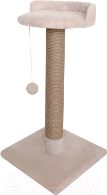 Лежанка-когтеточка Kogtik Ивона столбик с площадкой и бортиком / ибд