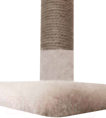 Лежанка-когтеточка Kogtik Ивона столбик с площадкой и бортиком / ибд