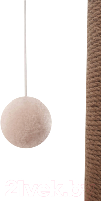 Лежанка-когтеточка Kogtik Ивона столбик с площадкой и бортиком / ибд