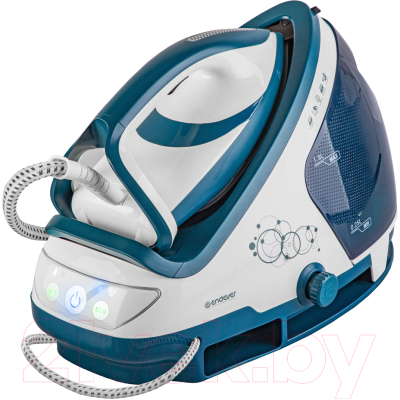 Утюг с парогенератором Endever Delta-500 (белый/темно-бирюзовый) - фото