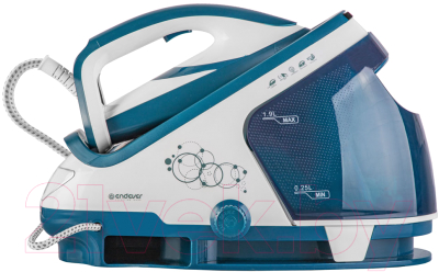 Утюг с парогенератором Endever Delta-500 (белый/темно-бирюзовый)