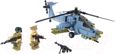 Конструктор Bondibon Военный десант Вертолет / ВВ6133 (241эл)