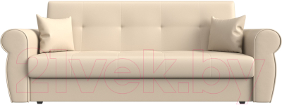 Диван Лига Диванов Лига-019 / 118380 (экокожа бежевый/подушки бежевый)