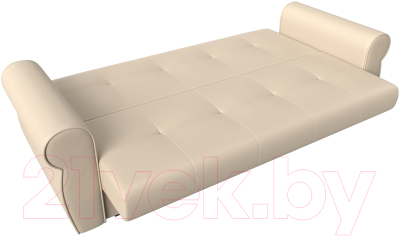 Диван Лига Диванов Лига-019 / 118380 (экокожа бежевый/подушки бежевый)