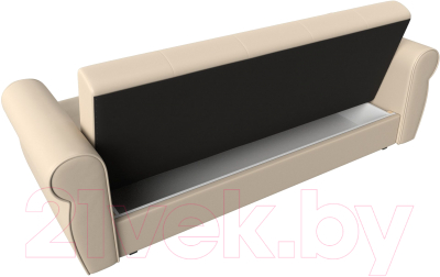 Диван Лига Диванов Лига-019 / 118380 (экокожа бежевый/подушки бежевый)