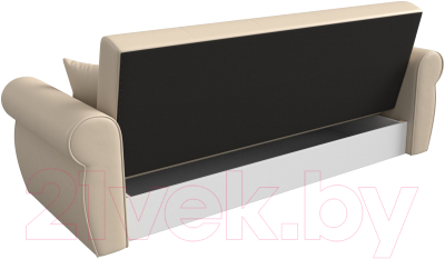 Диван Лига Диванов Лига-019 / 118380 (экокожа бежевый/подушки бежевый)
