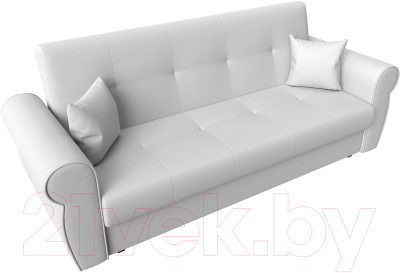Диван Лига Диванов Лига-019 / 118382 (экокожа белый/подушки белый)