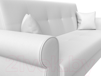 Диван Лига Диванов Лига-019 / 118382 (экокожа белый/подушки белый)