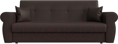 Диван Лига Диванов Лига-019 / 118384 (экокожа коричневый/подушки коричневый)