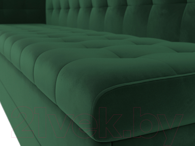 Скамья кухонная мягкая Лига Диванов Бриз левый / 106968L (велюр зеленый)