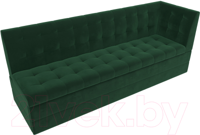 Скамья кухонная мягкая Лига Диванов Бриз правый / 106968 (велюр зеленый)