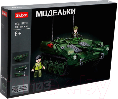 Конструктор Sluban Модельки. Боевой танк / M38-B1010 - фото