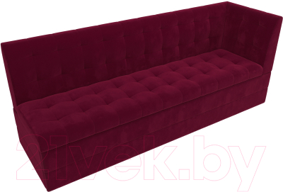Скамья кухонная мягкая Лига Диванов Бриз правый / 109635 (микровельвет бордовый)