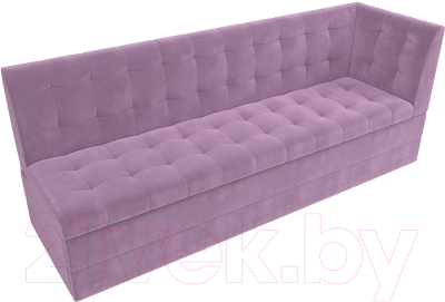 Скамья кухонная мягкая Лига Диванов Бриз правый / 109638 (микровельвет сиреневый)