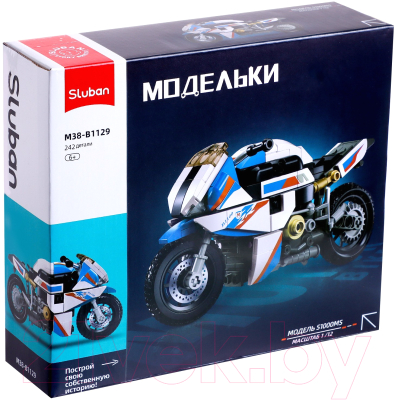 Конструктор инерционный Sluban Модельки. Спортбайк / M38-B1129 - фото